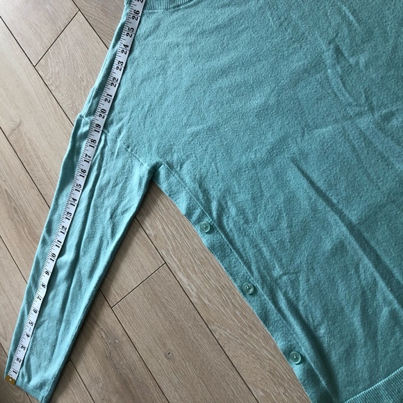 Talbots Lambswool Blend Side Button Detail Light Sweater in Light Blue Size M - Picture 9 of 11